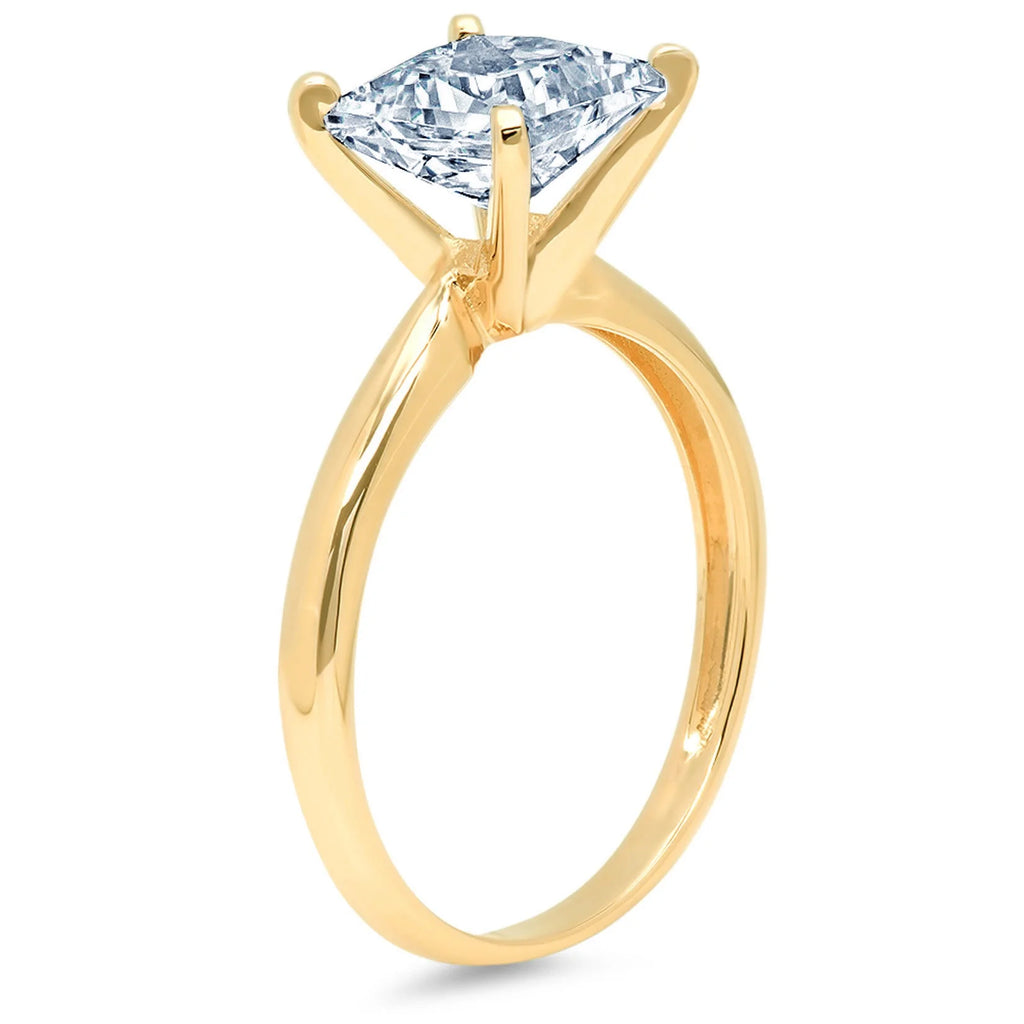 18k Yellow Gold Aquamarine Ring V410