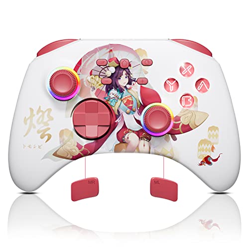 Sakura Pink Wireless Bluetooth Controller with Headphone Jack F72662