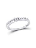 14kt White Gold Diamond Fashion Band Ring 1/4 Cttw Z8945