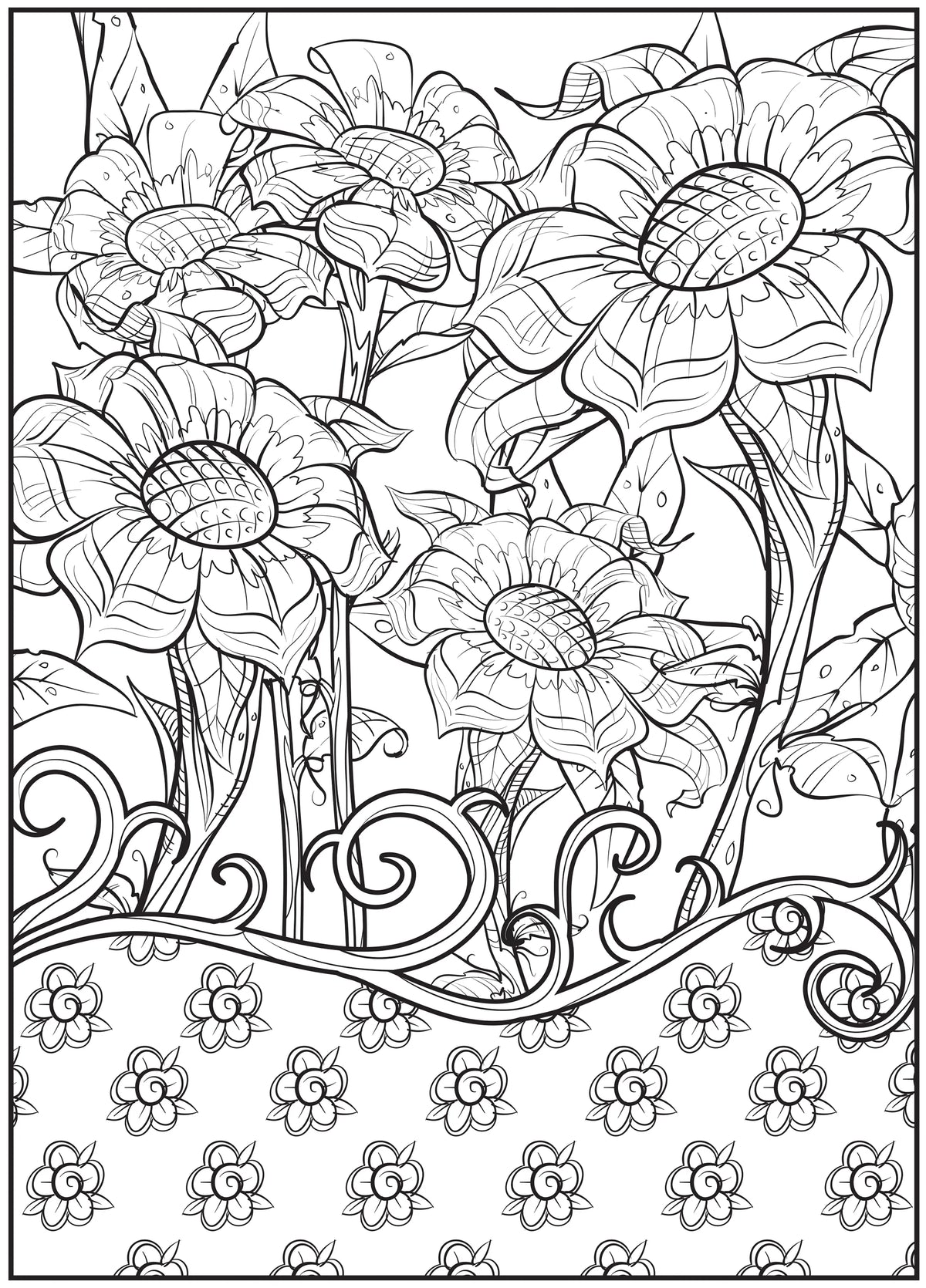 64 Pages Adult Coloring Book Q8978