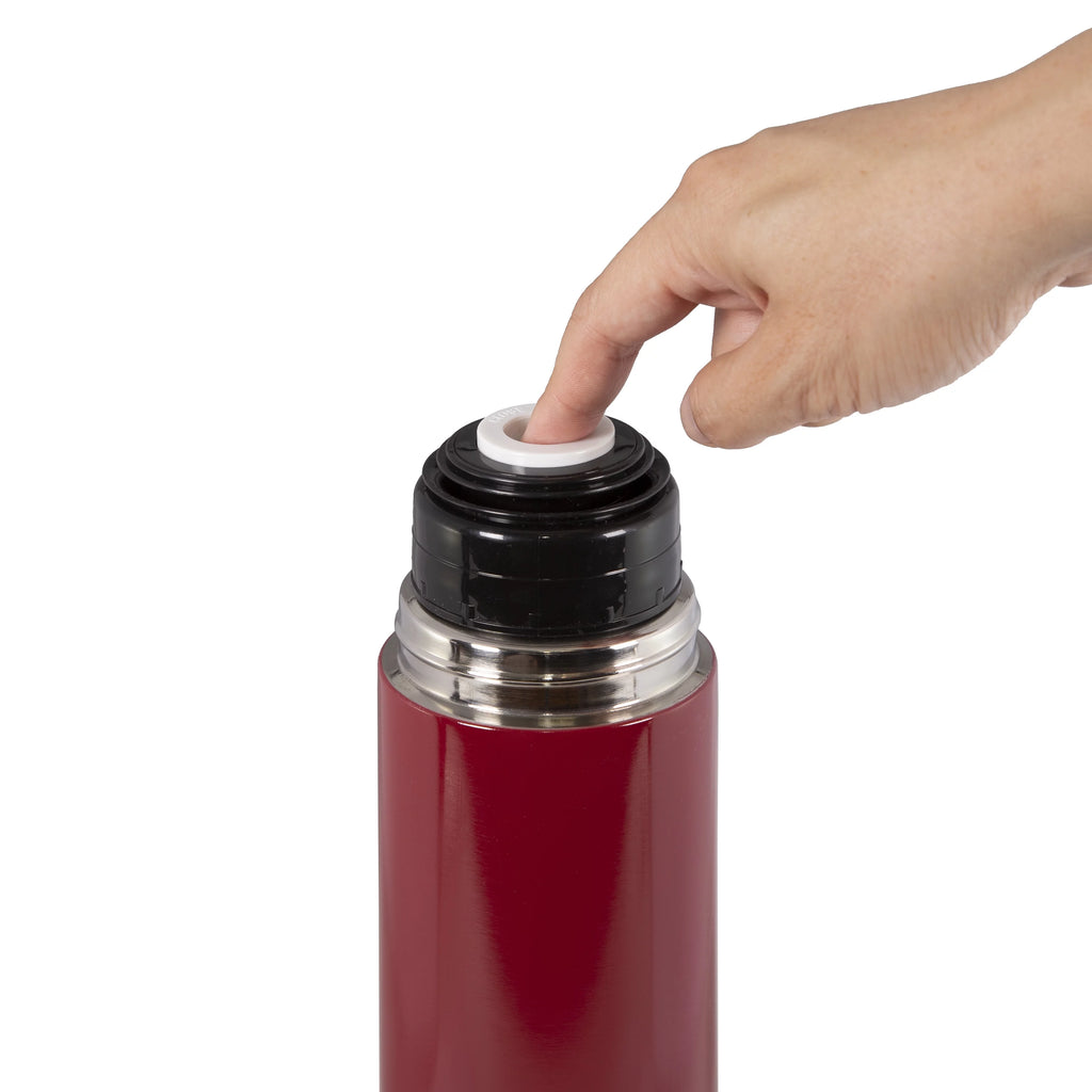 12 Gauge Shotshell Thermo Bottle 18-8 Stainless Steel Red Y45652