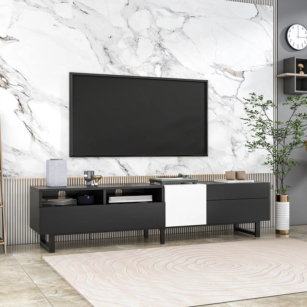 Modern TV Stand with Double Storage Space B71193