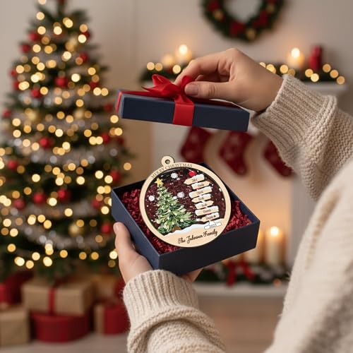 Acrylic Mix Wooden Christmas Tree Ornaments O3436