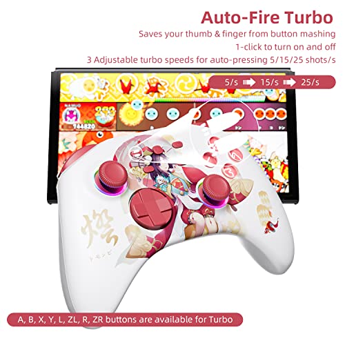 Sakura Pink Wireless Bluetooth Controller with Headphone Jack F72662