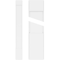 Plain PVC Pilaster with Capital and Base (Pair) N757