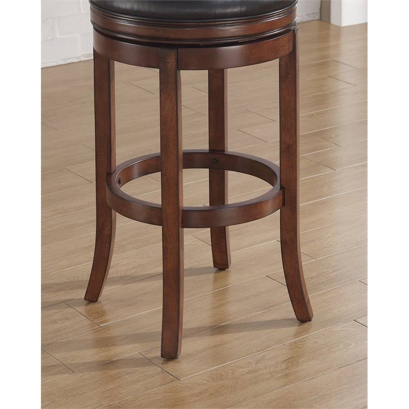 Backless Tall Bar Stool in Medium Walnut and Java L1855