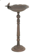 Cast Iron Birdbath with Hummingbird A3618
