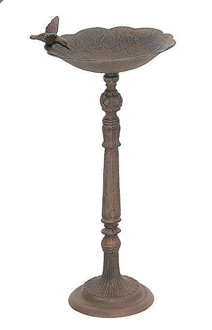 Cast Iron Birdbath with Hummingbird A3618