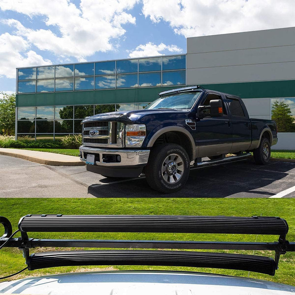 50 inch Curved LED Light Bar 288W Double Spot Flood Combo Work Lightbar with Mounting Bracket U95582