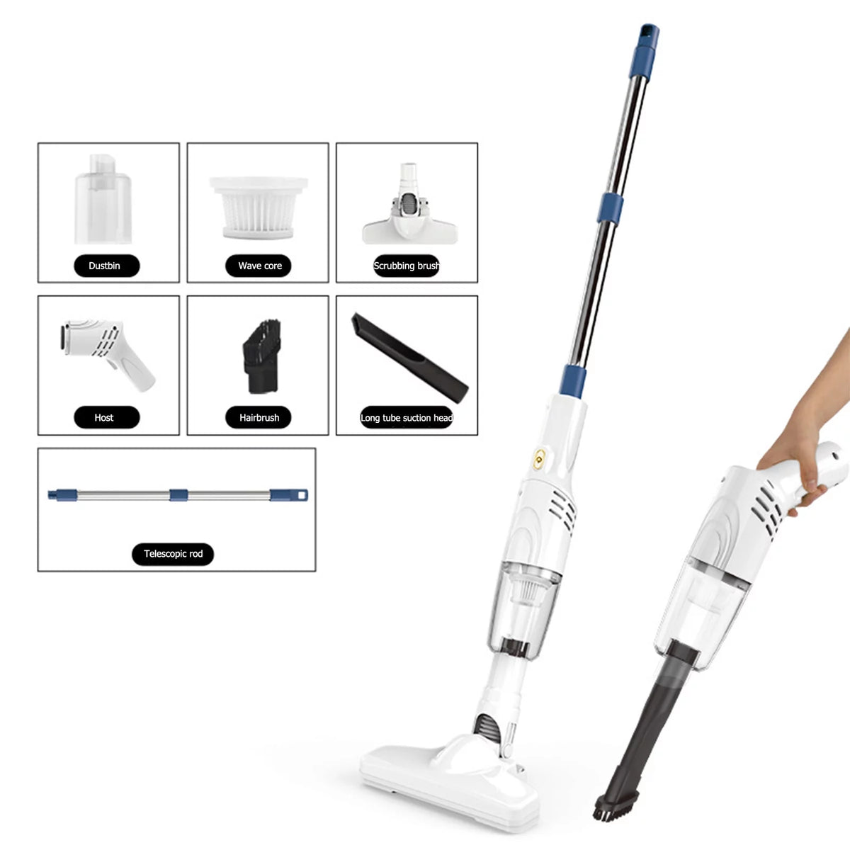 Cordless Stick Vacuum with 30 Mins Runtime Q7438