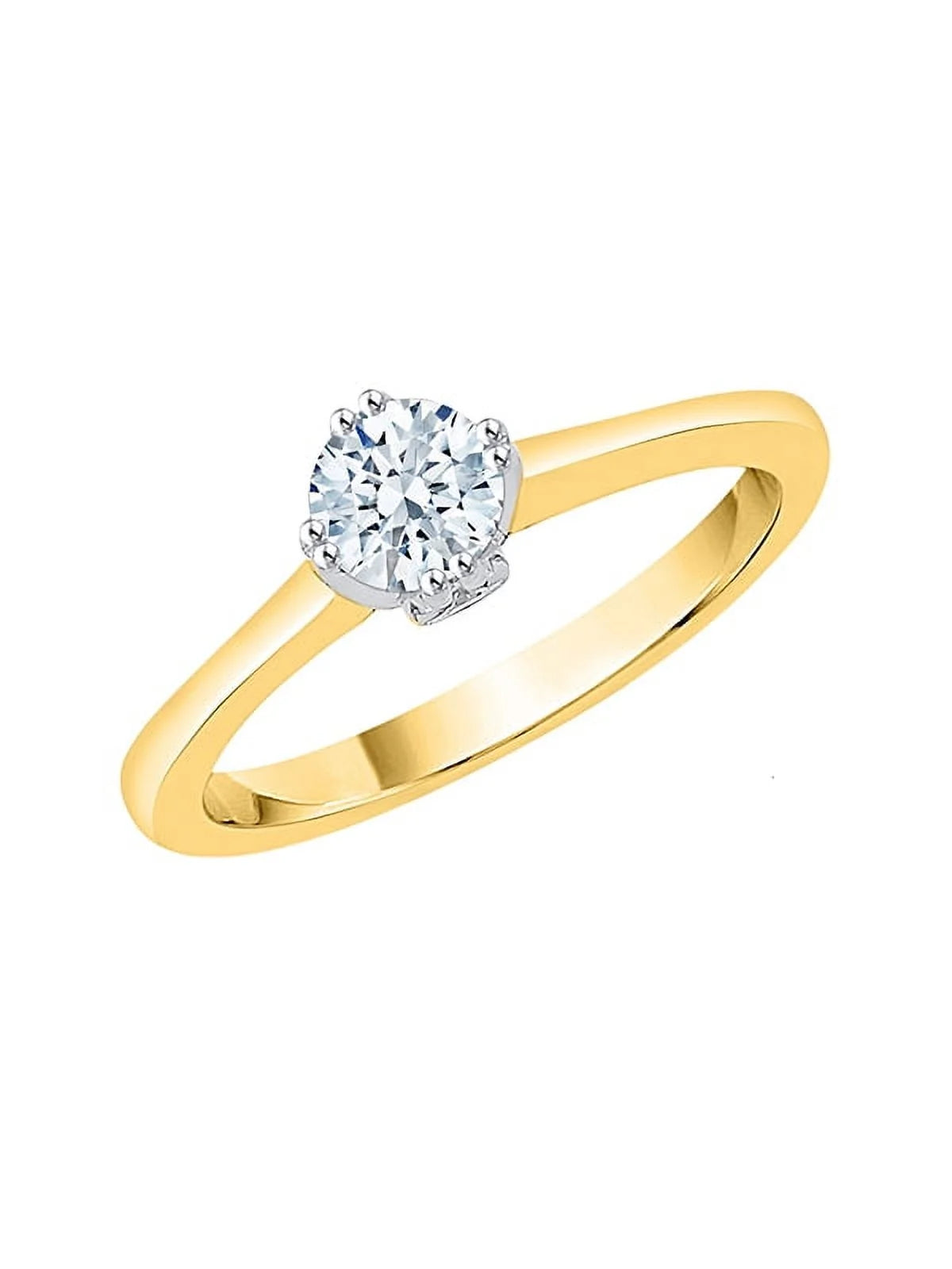 10K Gold Diamond Solitaire Engagement Ring H3947