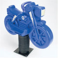 Blue Roto Molded Spring Ride Motorcycle I7212