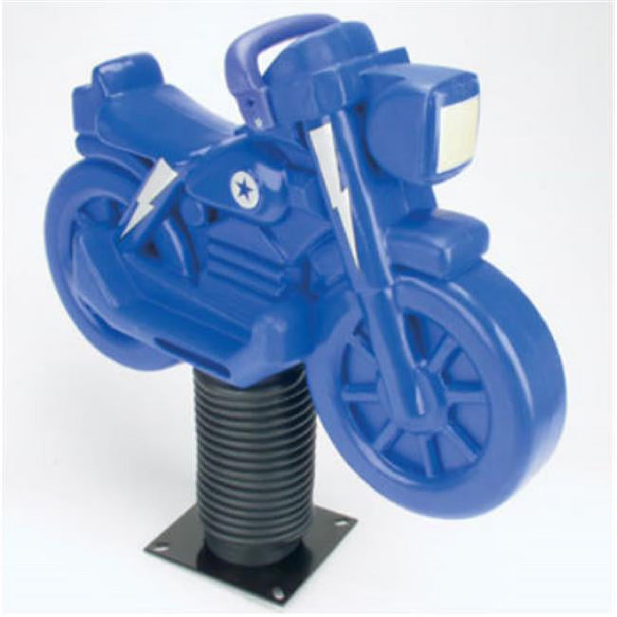 Blue Roto Molded Spring Ride Motorcycle I7212