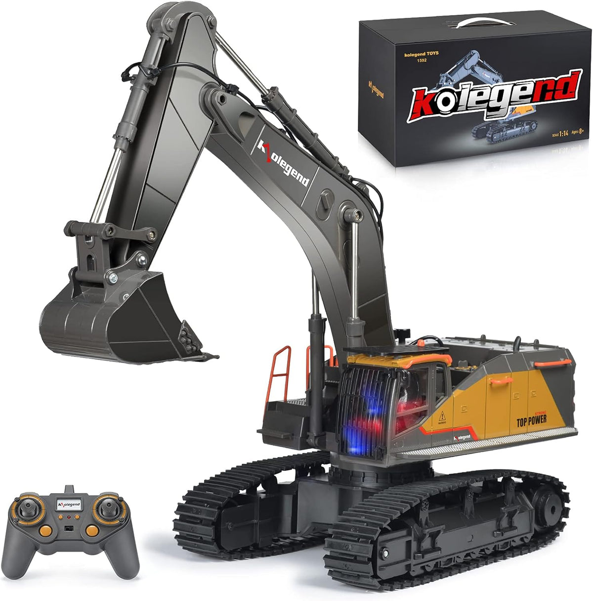 1/14 Scale RC Excavator Toy with Metal Shovel J8791