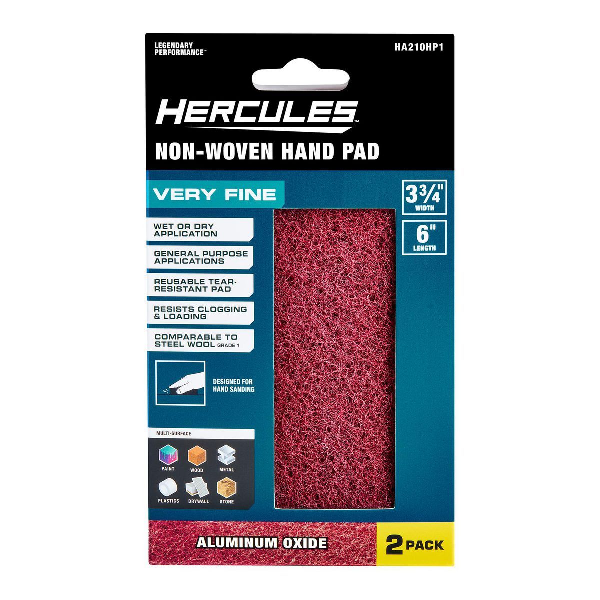 Very Fine Non-Woven Hand Pad, 2-Pack Q444118