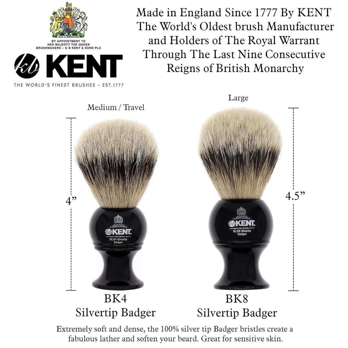Silver Tip Badger Bristle Shaving Brush E1720
