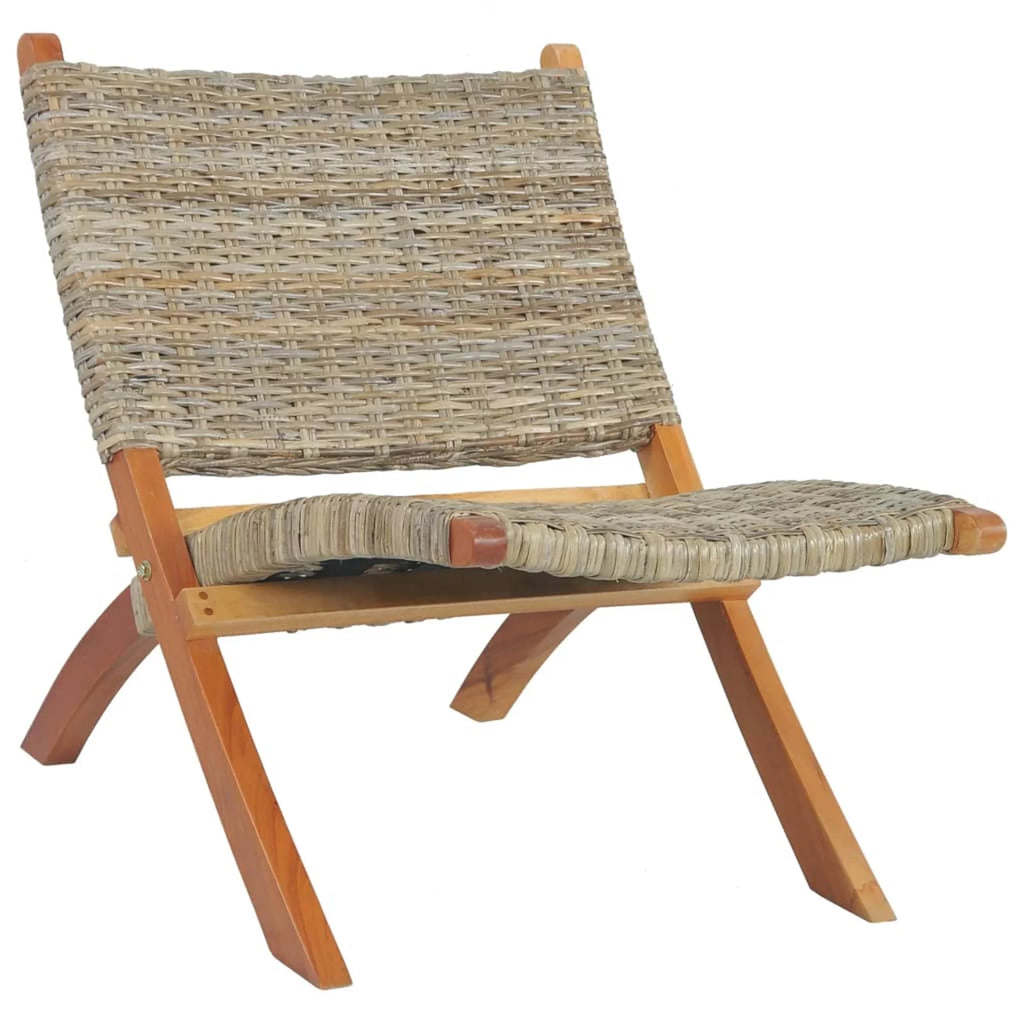 Kubu Rattan Mahogany Wood Frame Chair W1392