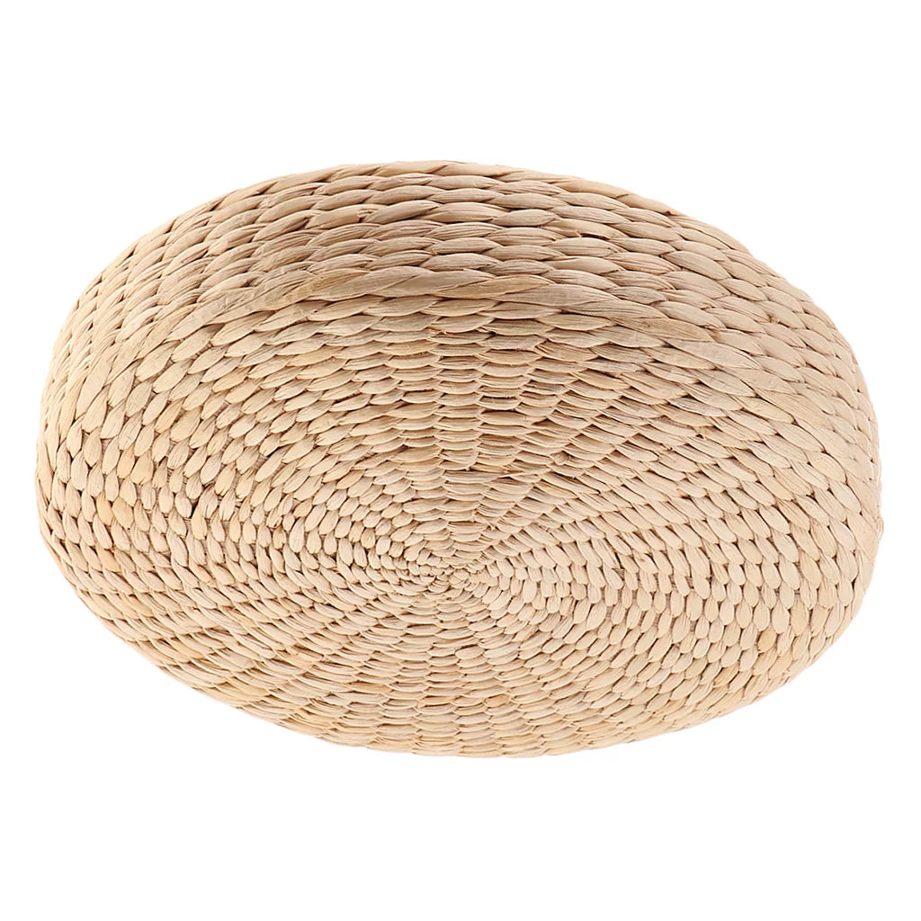 2 Pieces Round Straw Floor Cushion J5096