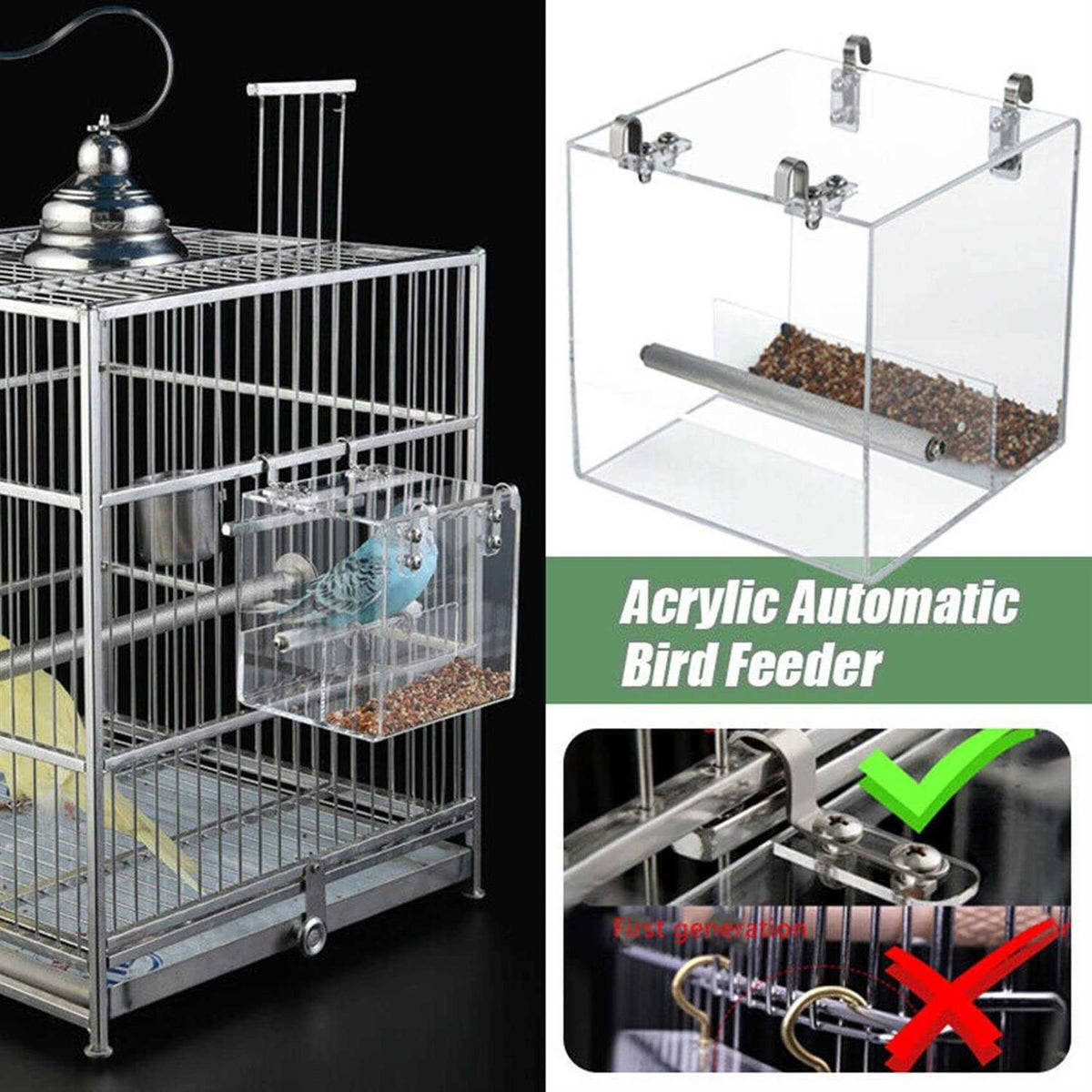 Automatic Bird Feeder Acrylic W306712