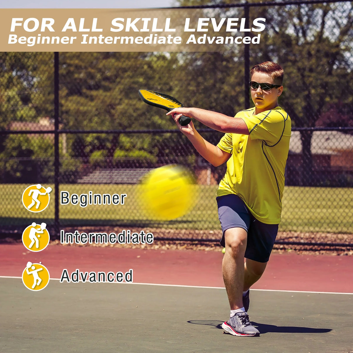 USAPA Approved Fiberglass Pickleball Set of 2 S9012