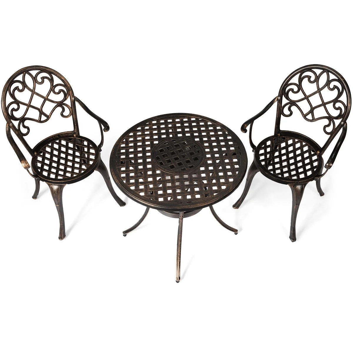 3 Pc Patio Dining Set with Ice Bucket T128