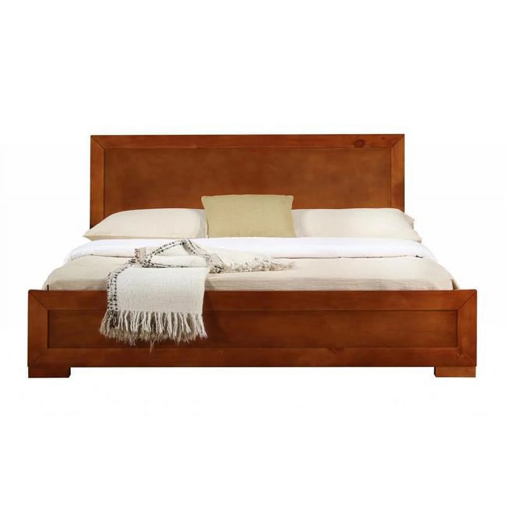 Cherry Wood Queen Size Platform Bed Q367979