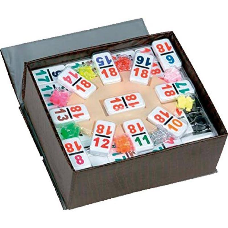 Double 18 Mexican Train Dominoes K787