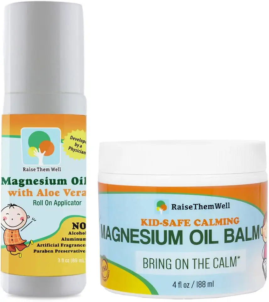 Kids Safe Magnesium Oil Balm and Roller Bundle Y9086