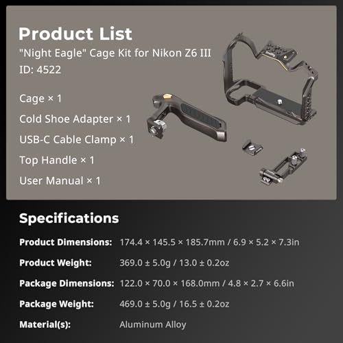 Camera Cage Kit with Top Handle and Quick Release Plate R89509
