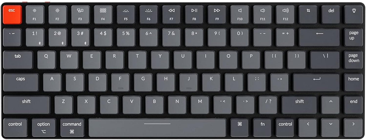 84 Keys Ultra-Slim Wireless Mechanical Keyboard with White LED Backlit A5237