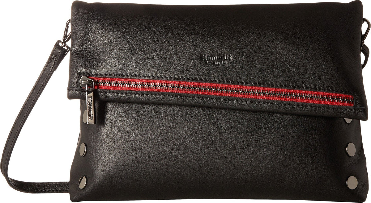 Large Leather Purse With Strap And Zipper D123