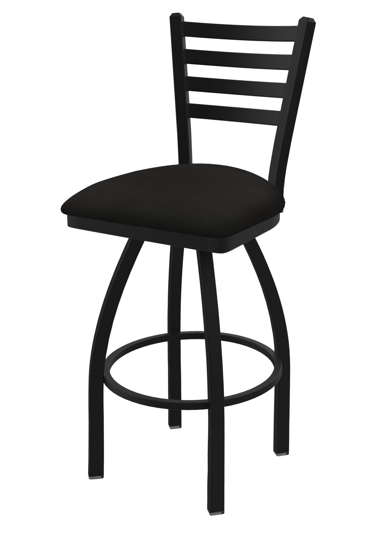 Black Wrinkle Finish Counter Stool with 360 Swivel G75203