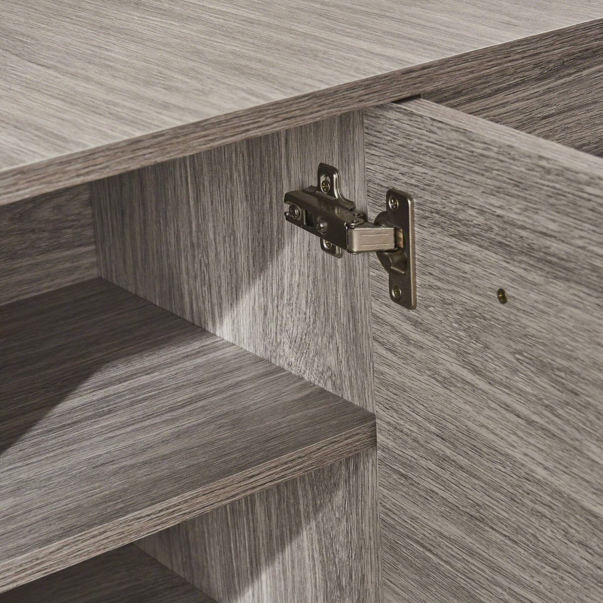 Gray Oak Fiberboard Cabinet P602