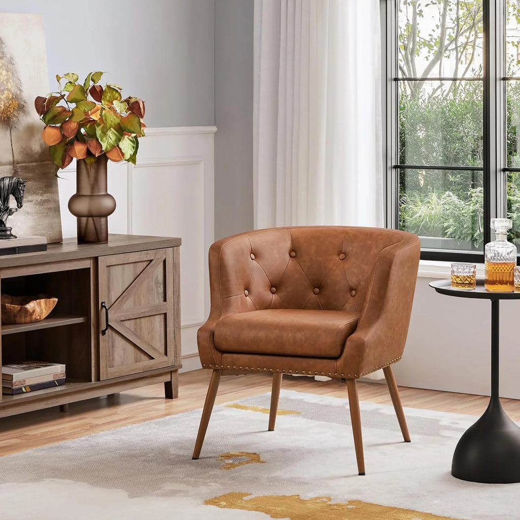 PU Leather Retro Armchair L420841