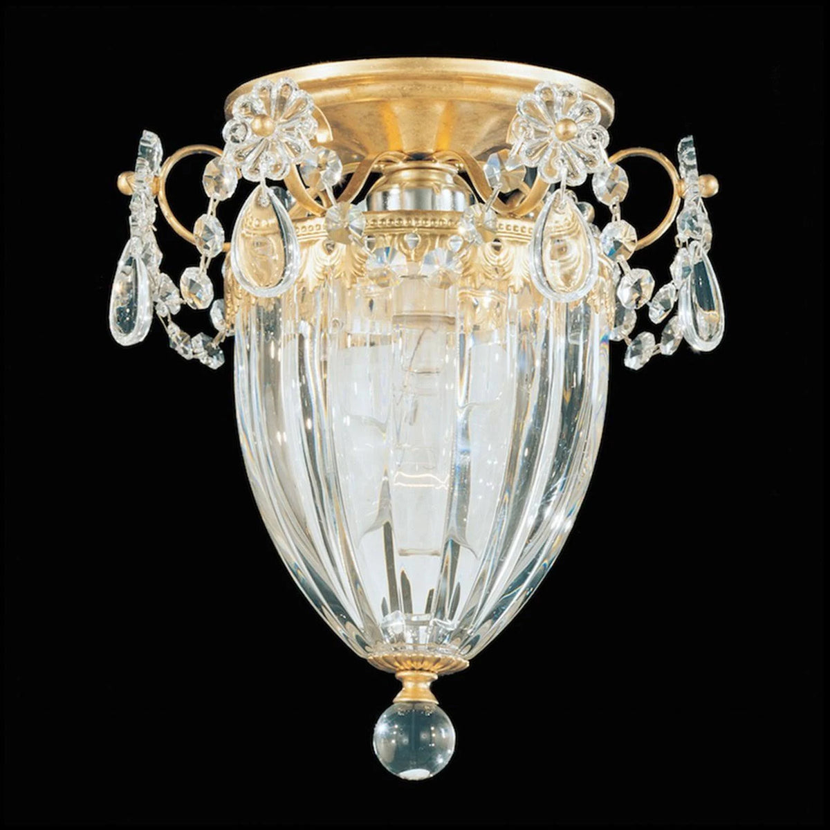 Etruscan Gold / Spectra - Clear Semi-Flush Mount Light U914