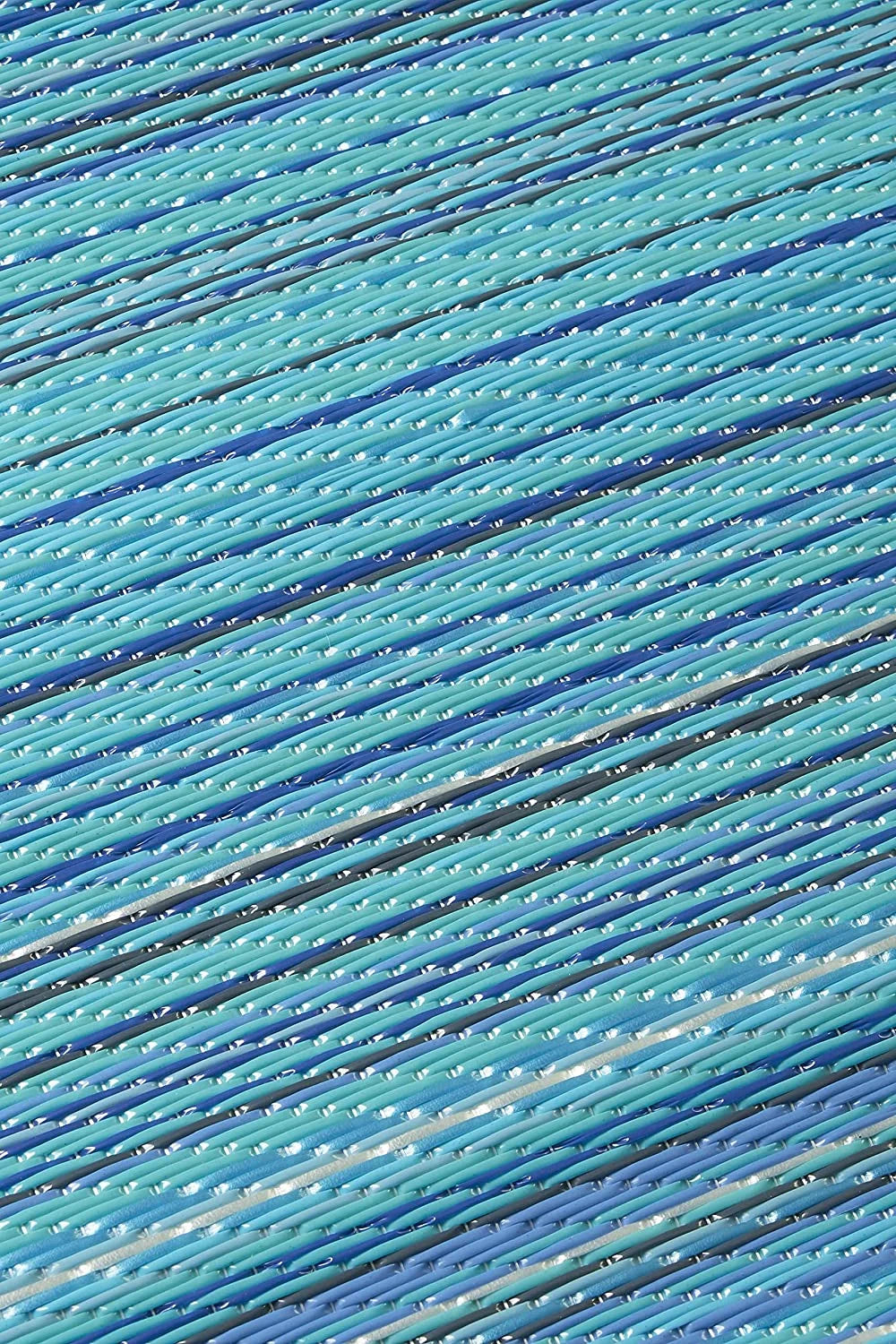 Turquoise 6 x 9 ft Waterproof Outdoor Rug V543