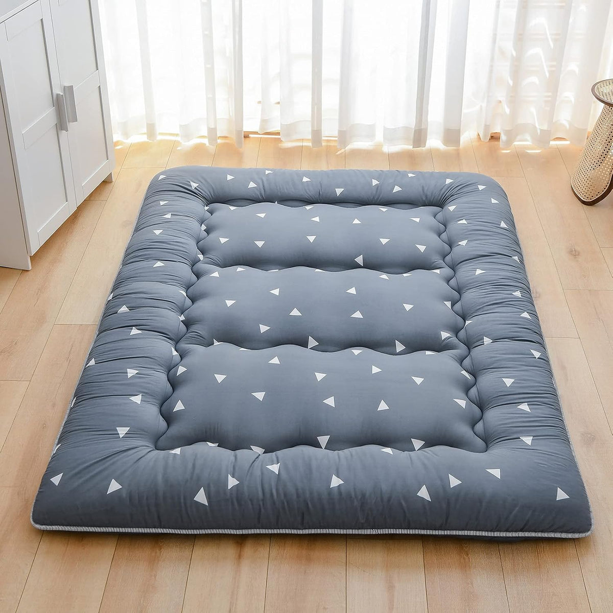 Twin Full Queen Japanese Floor Mattress with Washable Cover I1348