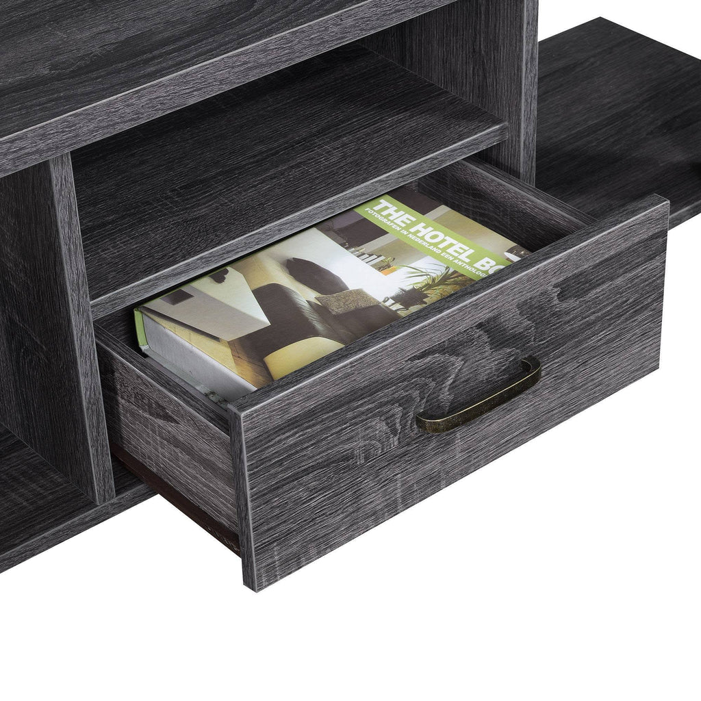 Console Table with Drawer Weathered Gray V455660