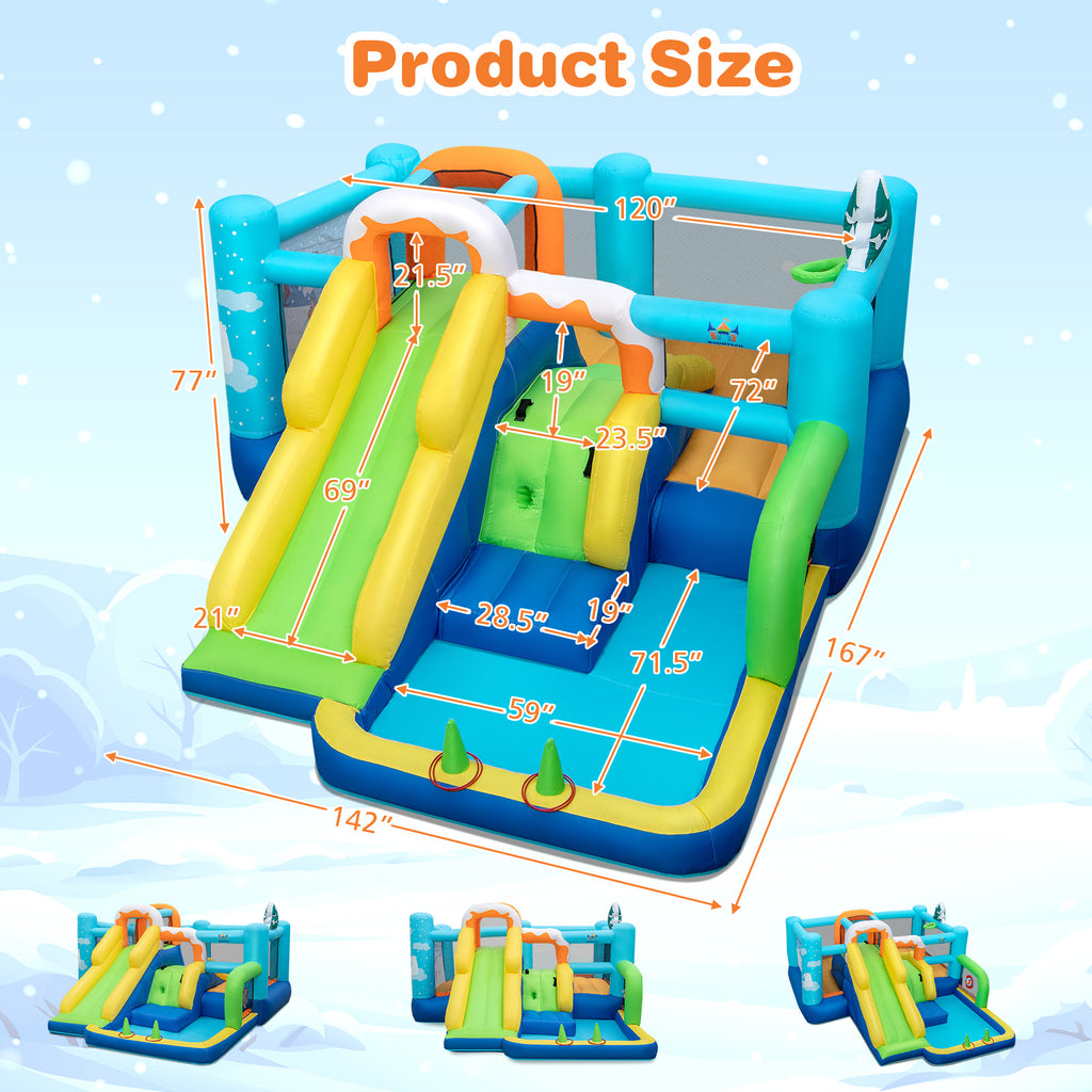 7-in-1 Kids Inflatable Bounce Castle B57747