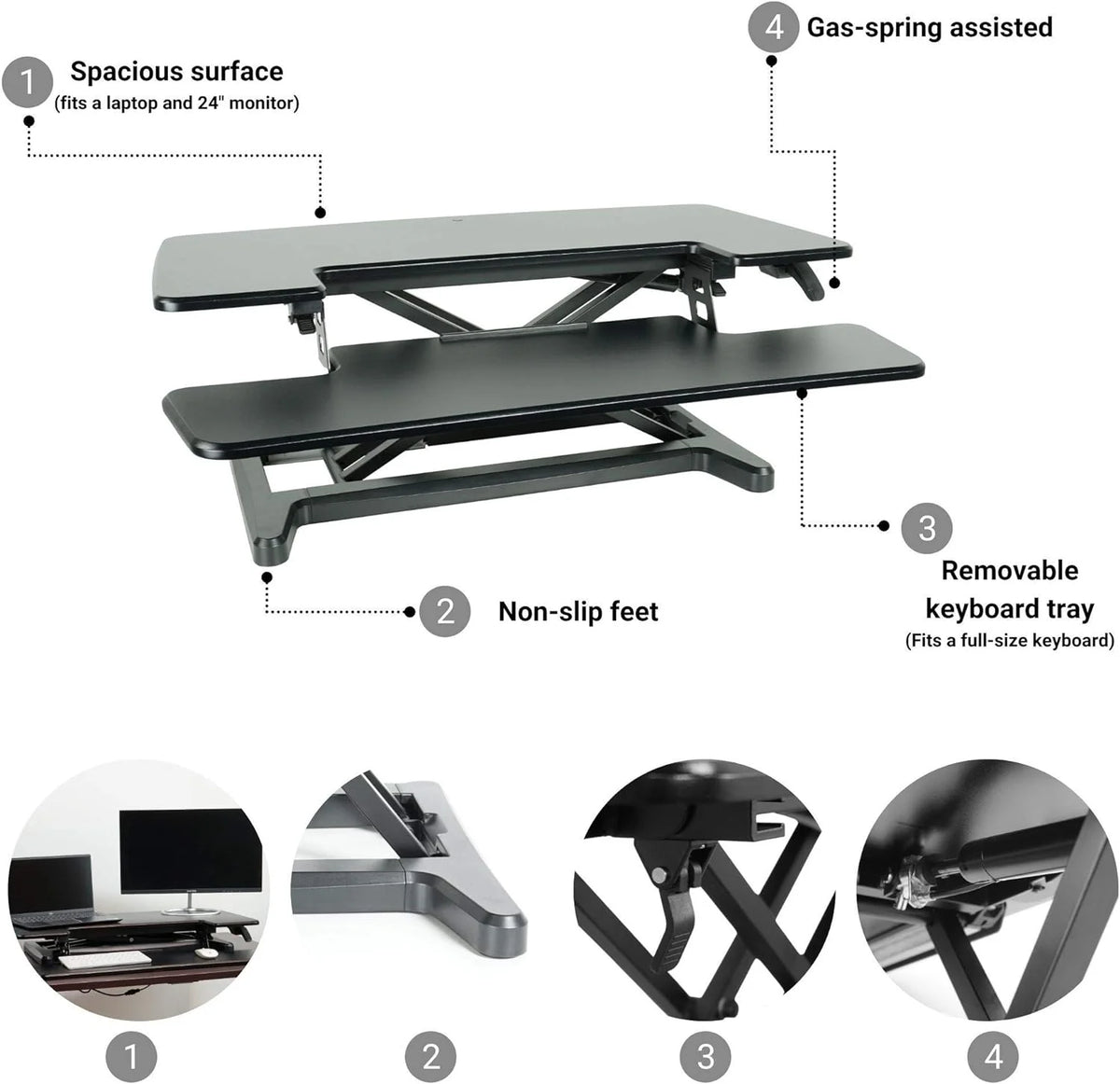 Adjustable Standing Desk Converter F5051