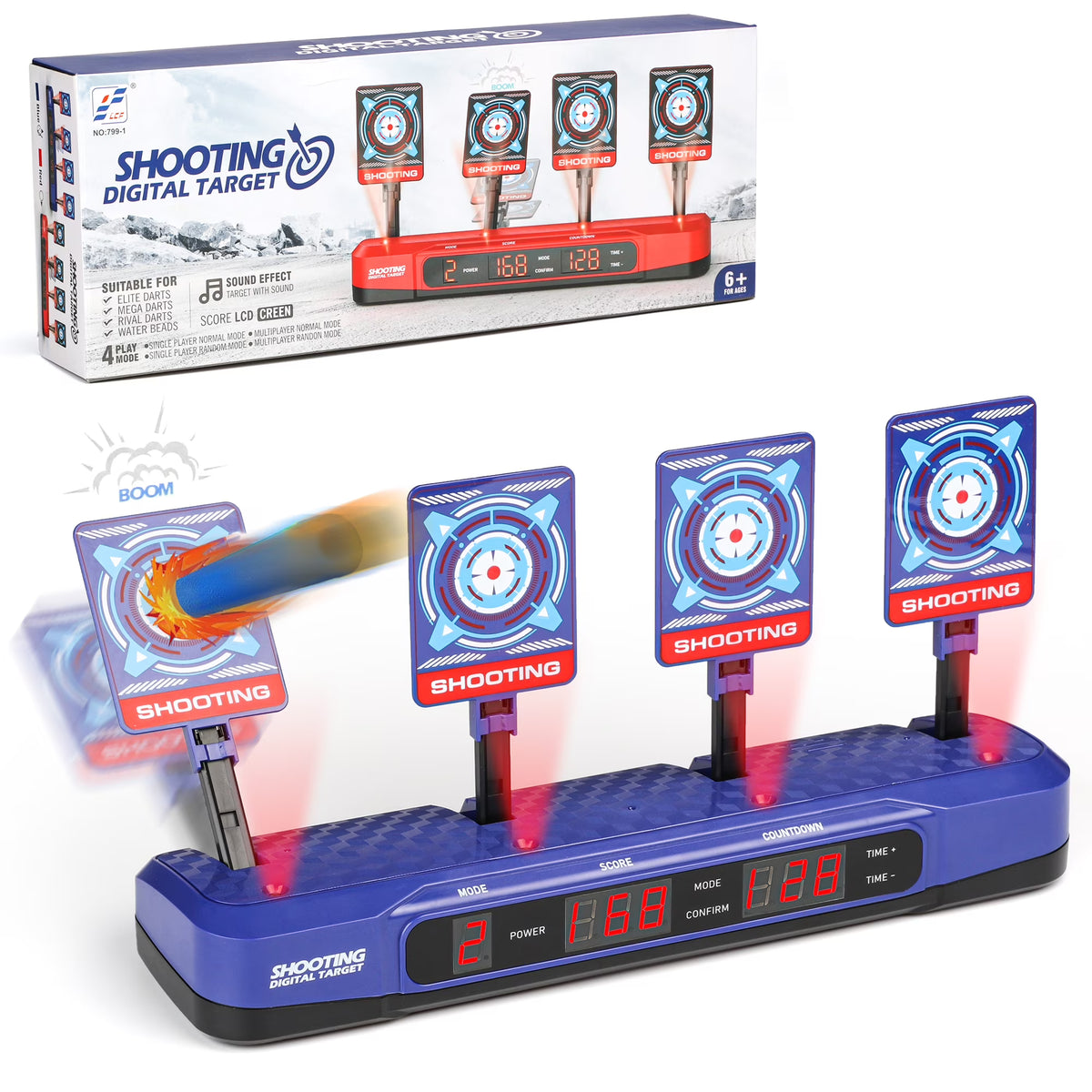 Electronic Shooting Target with Auto Reset Digital Scoring E9898