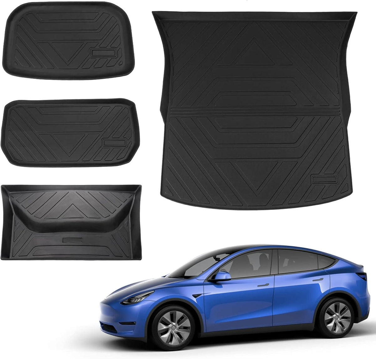 Tesla Model Y Trunk Mat Floor Mats Cargo Liner 5-Seater P3534